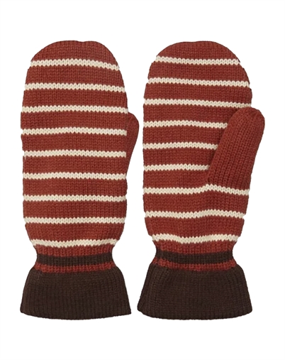 Beck Söndergaard - Thin Striped Emerald Handschuhe - Rooibos Orange